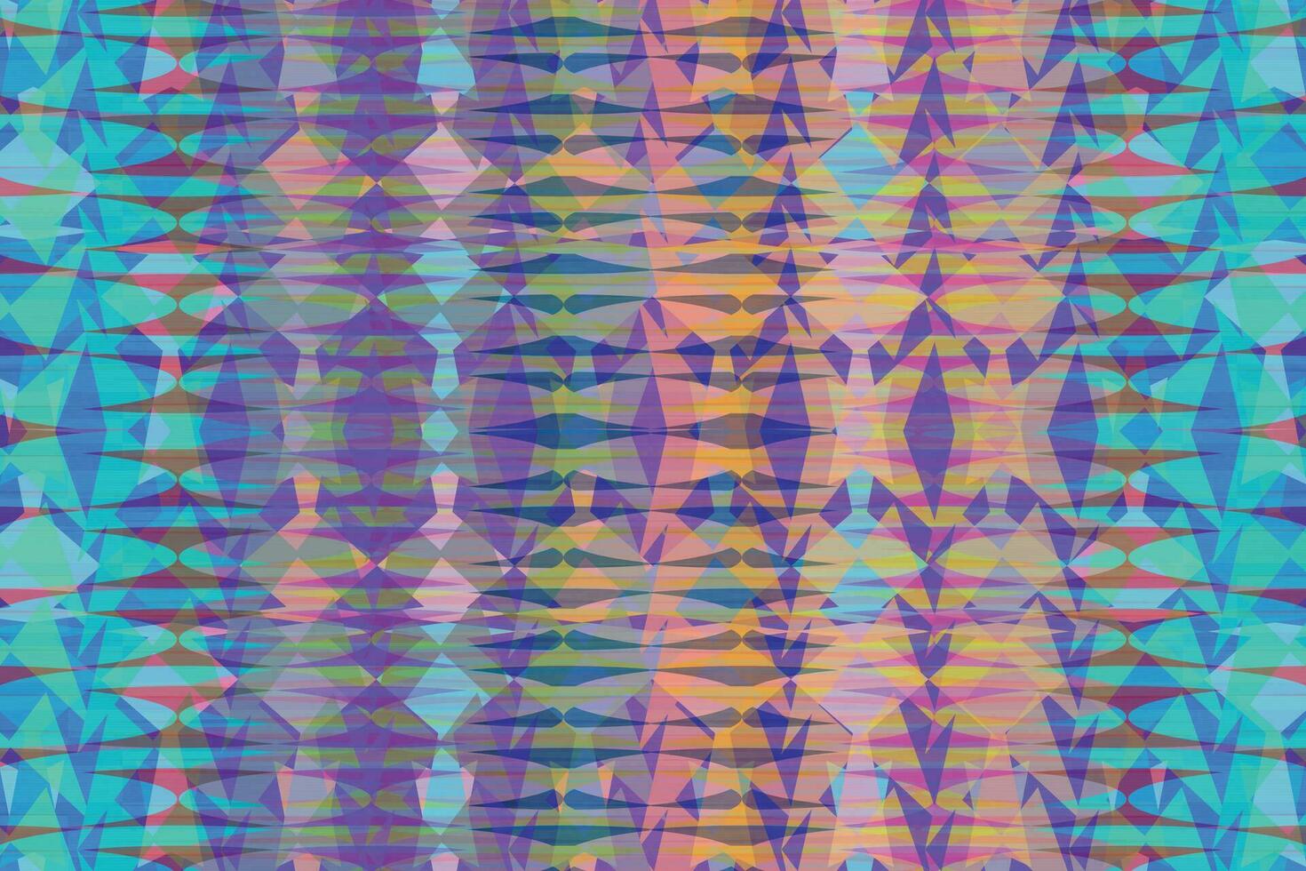 Ethnic zigzag pattern in retro colors, Aztec style seamless vector background