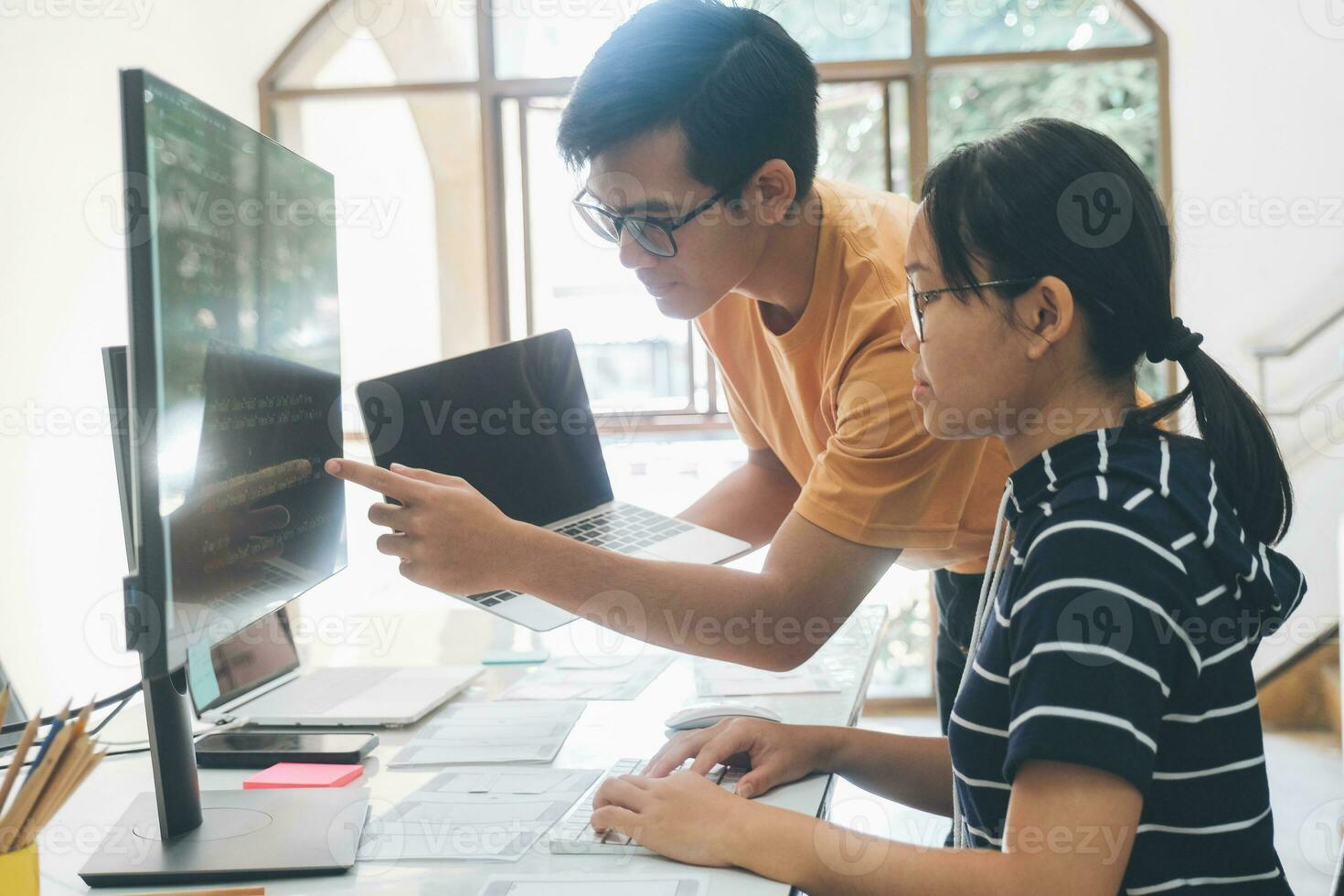 ux ui y programación desarrollo tecnología. foto