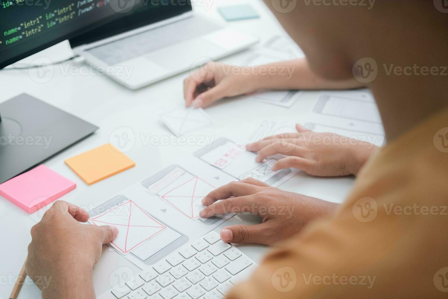 ux ui y programación desarrollo tecnología. foto