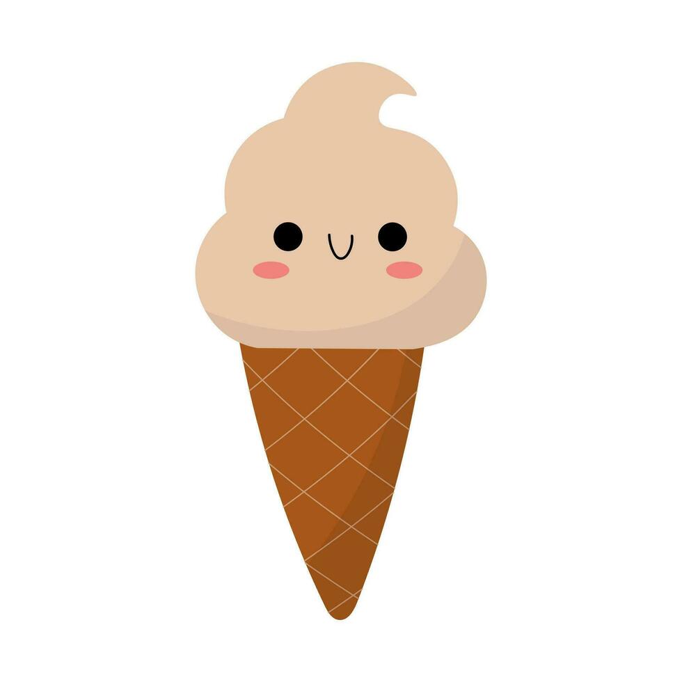 lindo helado vector