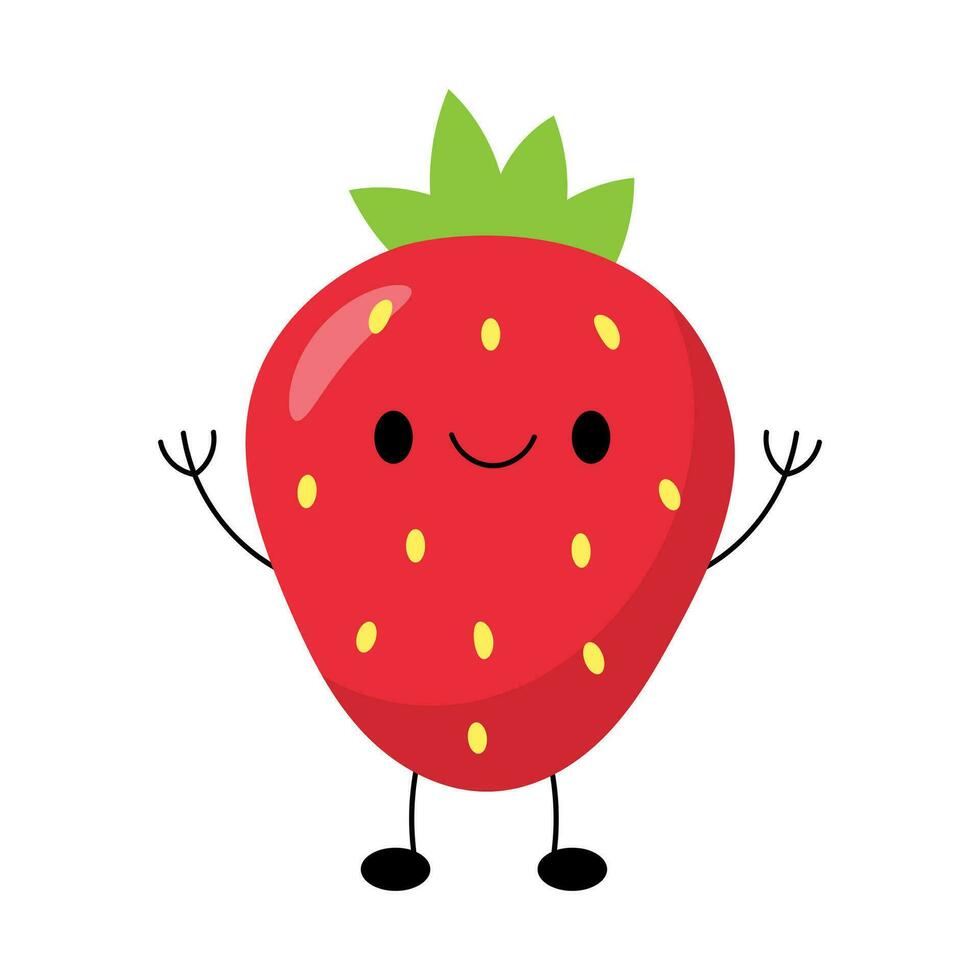 cute strawberry vector