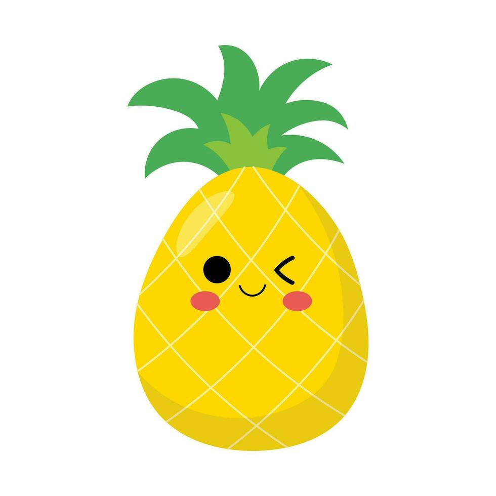 cute pineapple vector