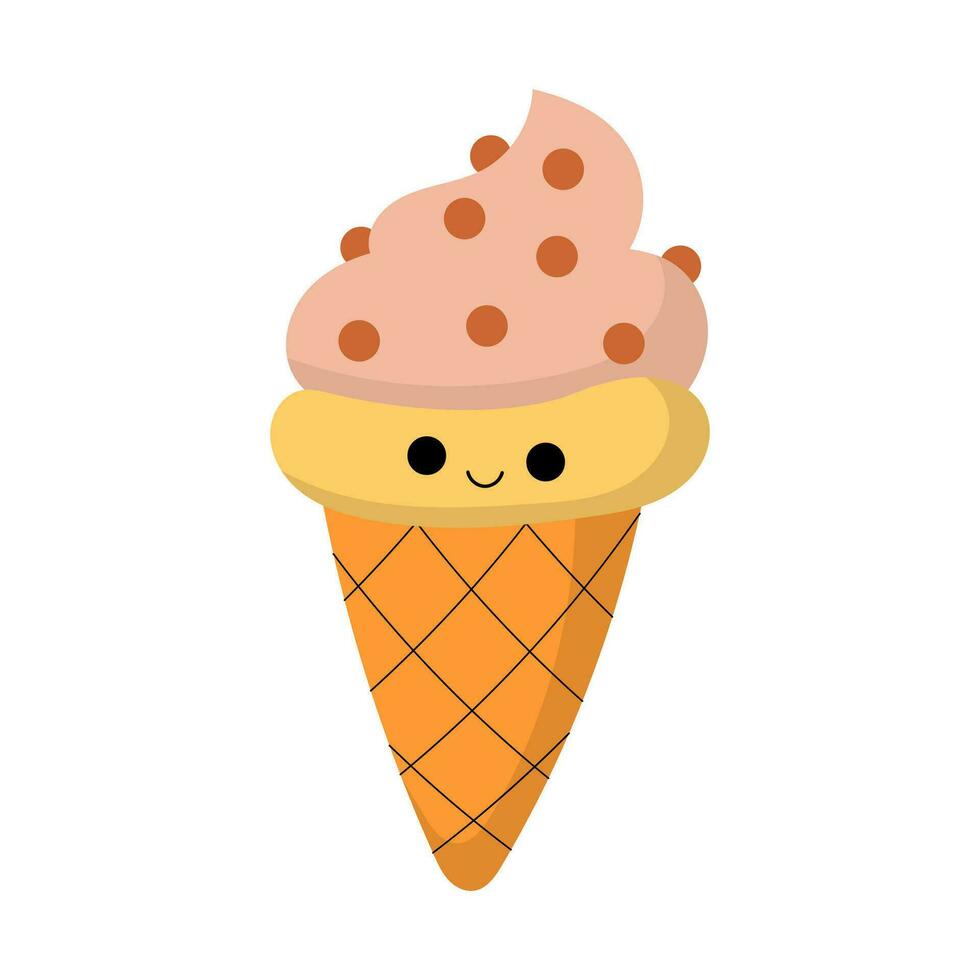 lindo helado vector