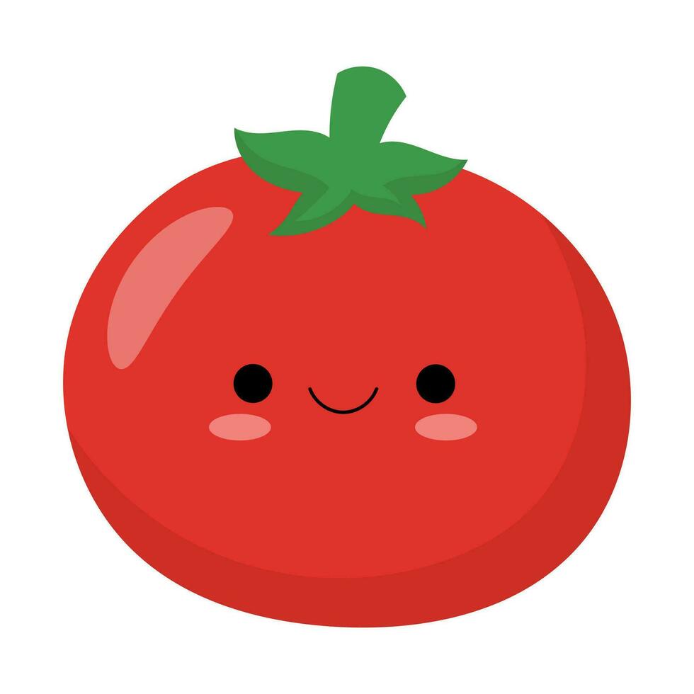 cute tomato vector