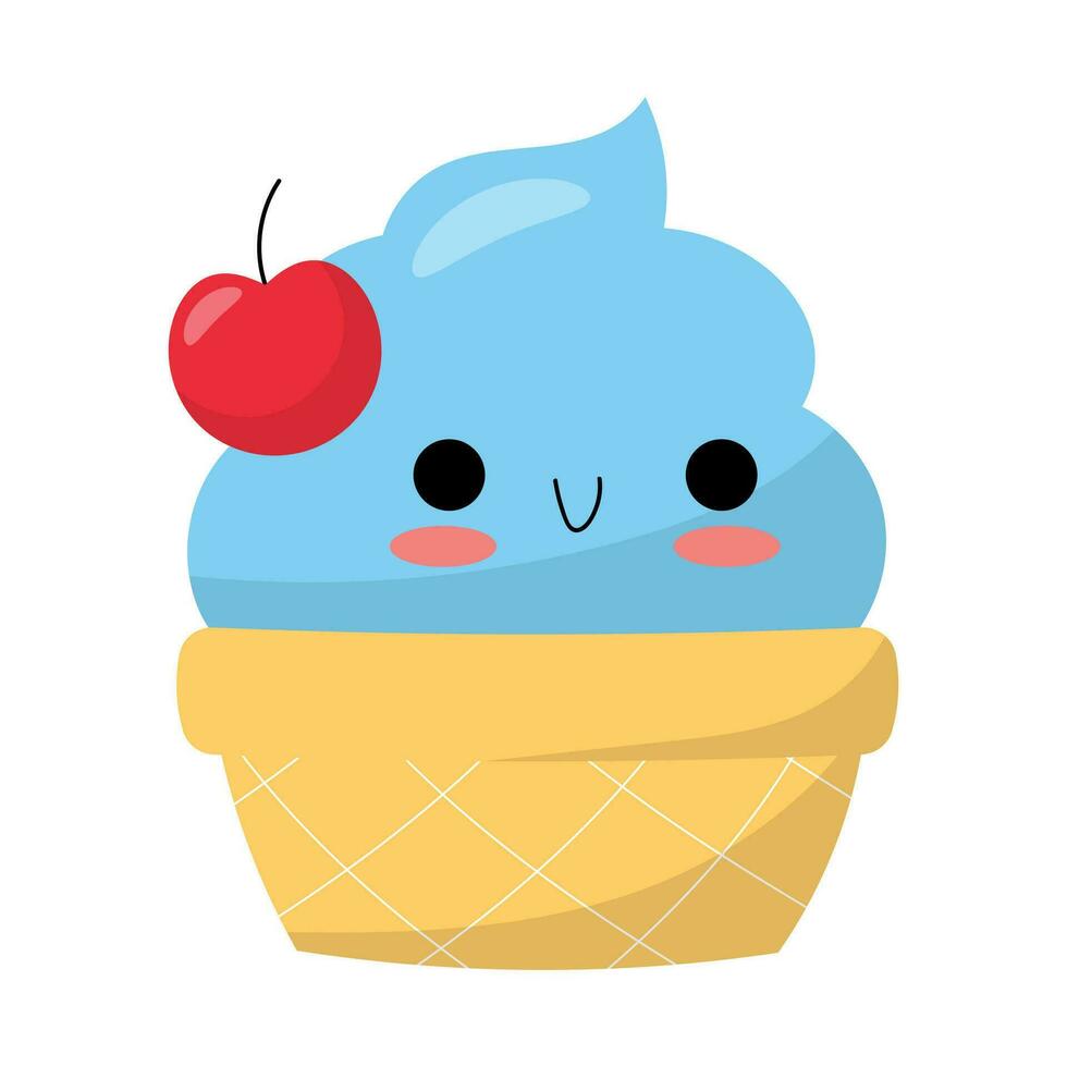 cute ice cream vector