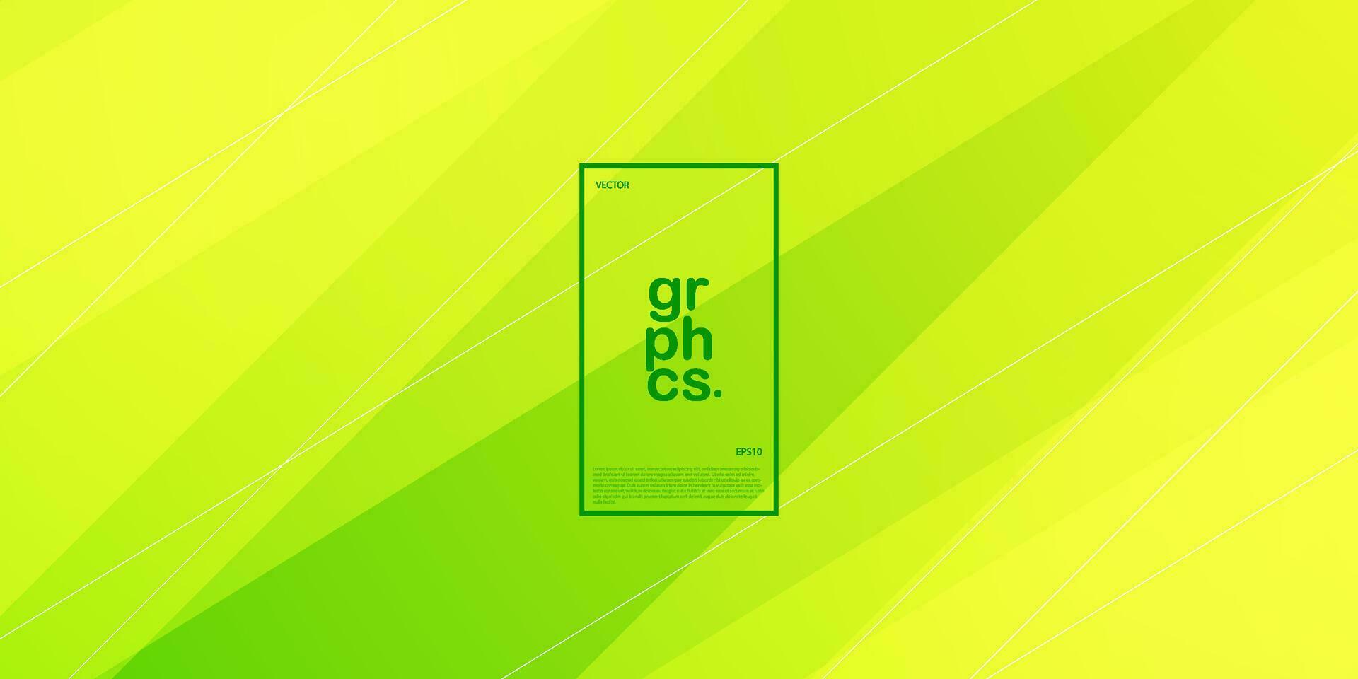 Bright green triangle background with simple shape and lines pattern. Colorful simple green design. Modern with geometric shapes concept. Eps10 vector