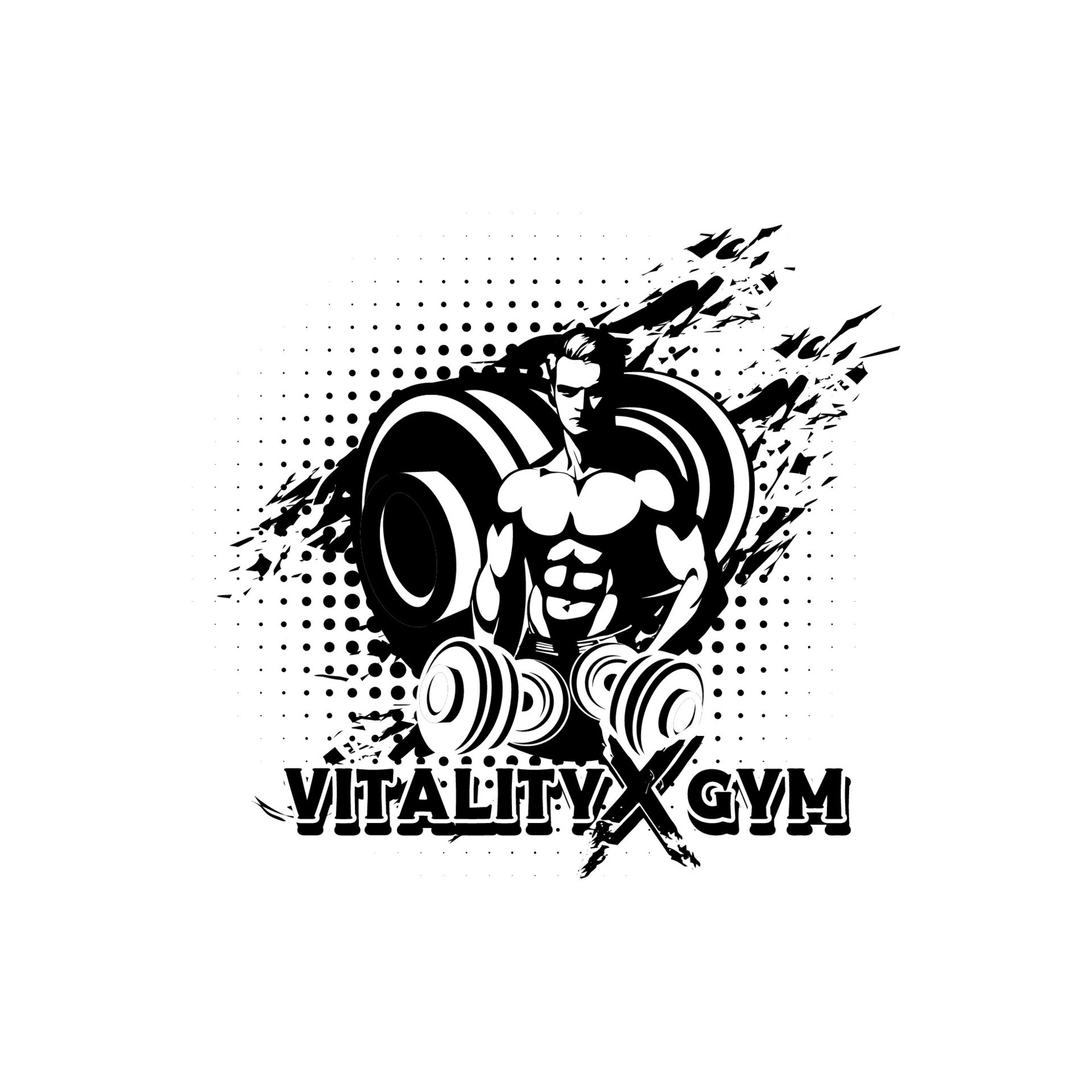 Vintage Fitness Vitality Gym Sport Vector T Shirt Design 26146993