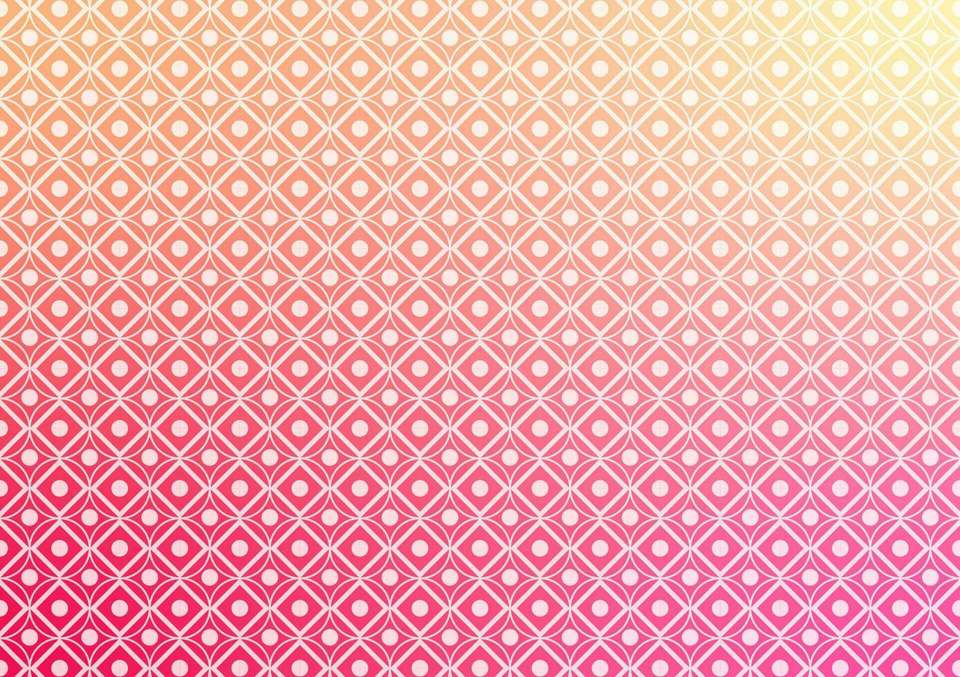 Geometric square circle pattern line pink gradient background vector