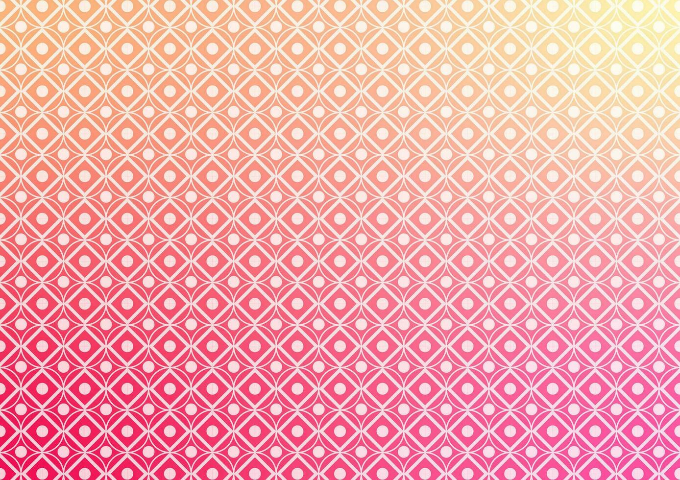 Geometric square circle pattern line pink gradient background vector