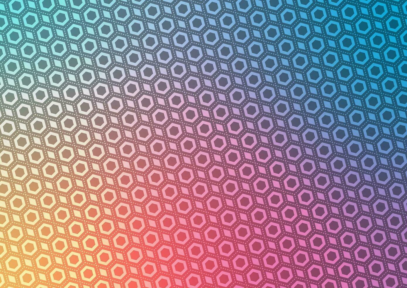 Geometric hexagon pattern line gradient technology background vector