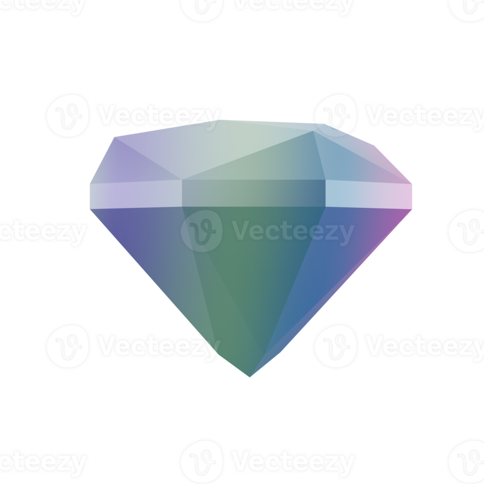 3d abstract shape metal diamant geometric. Realistic glossy gradient color luxury template decorative design illustration. Minimalist bright mockup isolated transparent png