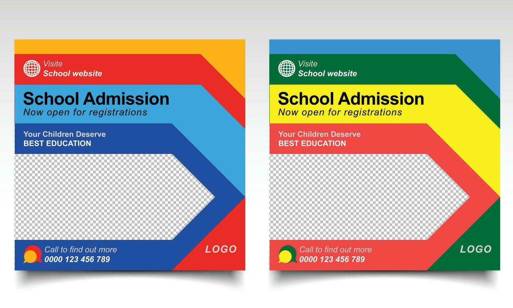 School admission banner design. Back to school poster design. vector