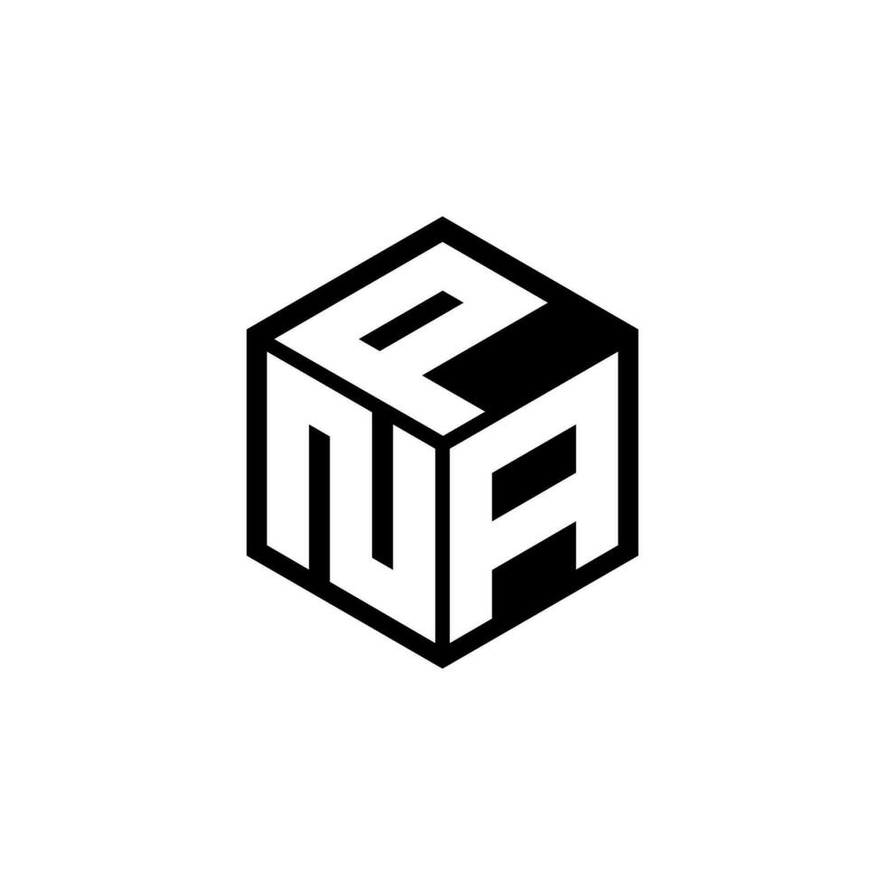 NAP letter logo design in illustration. Vector logo, calligraphy designs for logo, Poster, Invitation, etc.