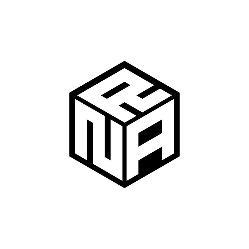 NAR letter logo design in illustration. Vector logo, calligraphy designs for logo, Poster, Invitation, etc.