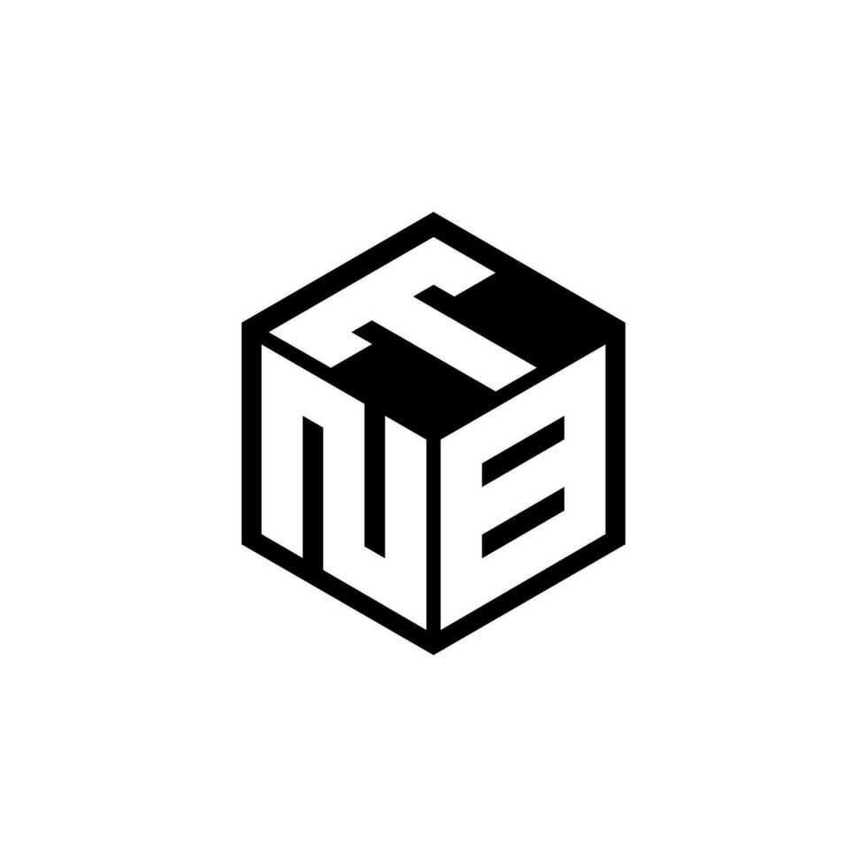 NBT letter logo design in illustration. Vector logo, calligraphy designs for logo, Poster, Invitation, etc.