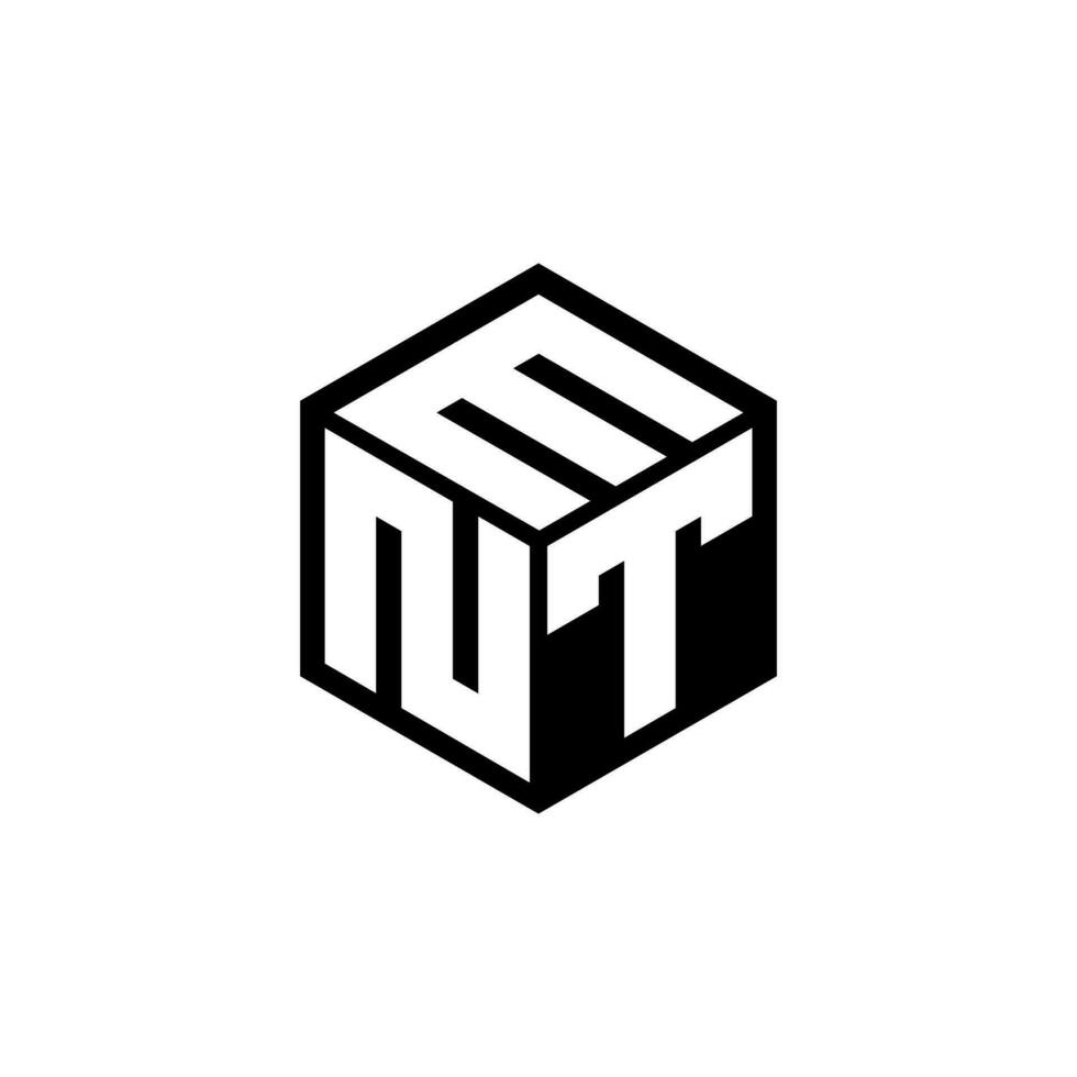 NTM letter logo design in illustration. Vector logo, calligraphy designs for logo, Poster, Invitation, etc.