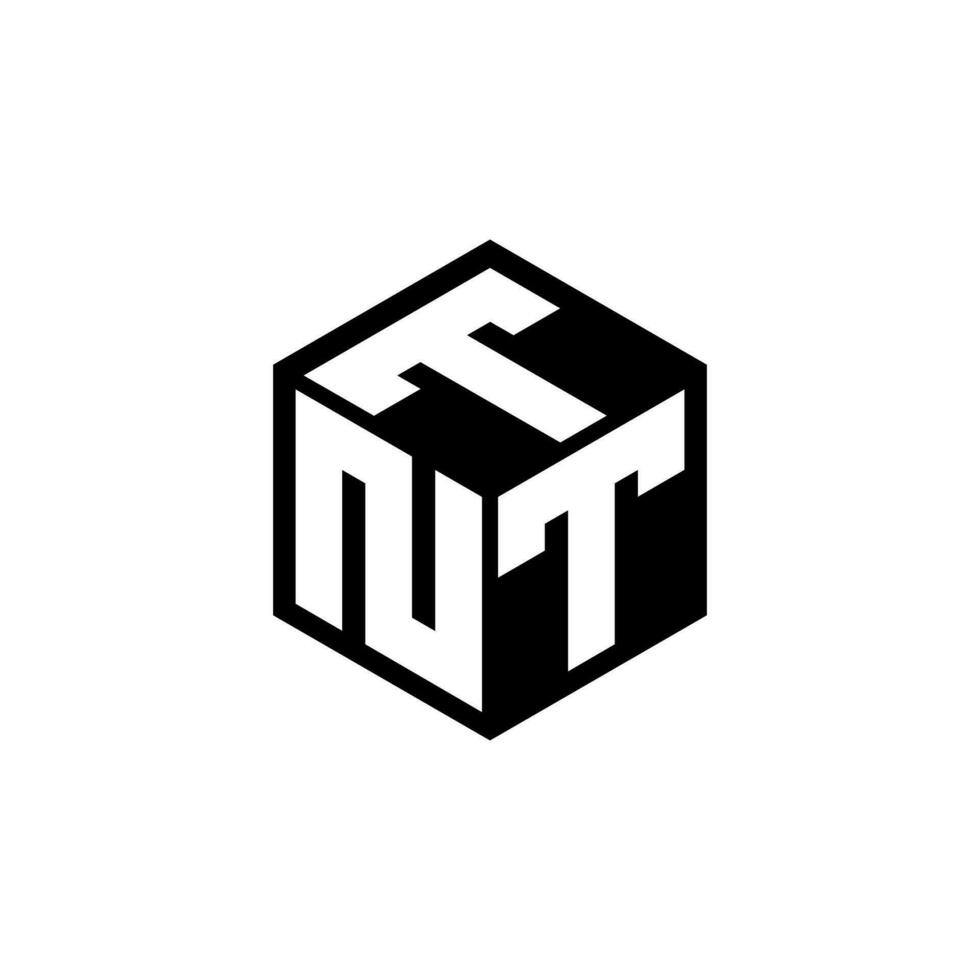 diseño del logotipo de la letra ntt en la ilustración. logotipo vectorial, diseños de caligrafía para logotipo, afiche, invitación, etc. vector