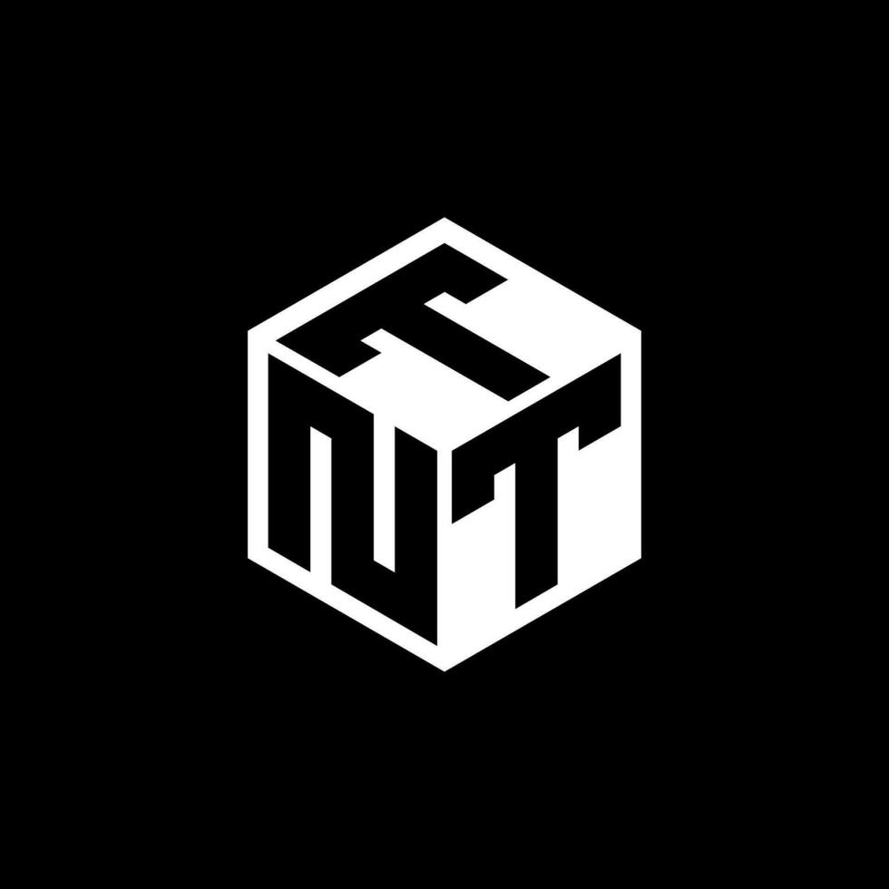 NTT letter logo design in illustration. Vector logo, calligraphy designs for logo, Poster, Invitation, etc.
