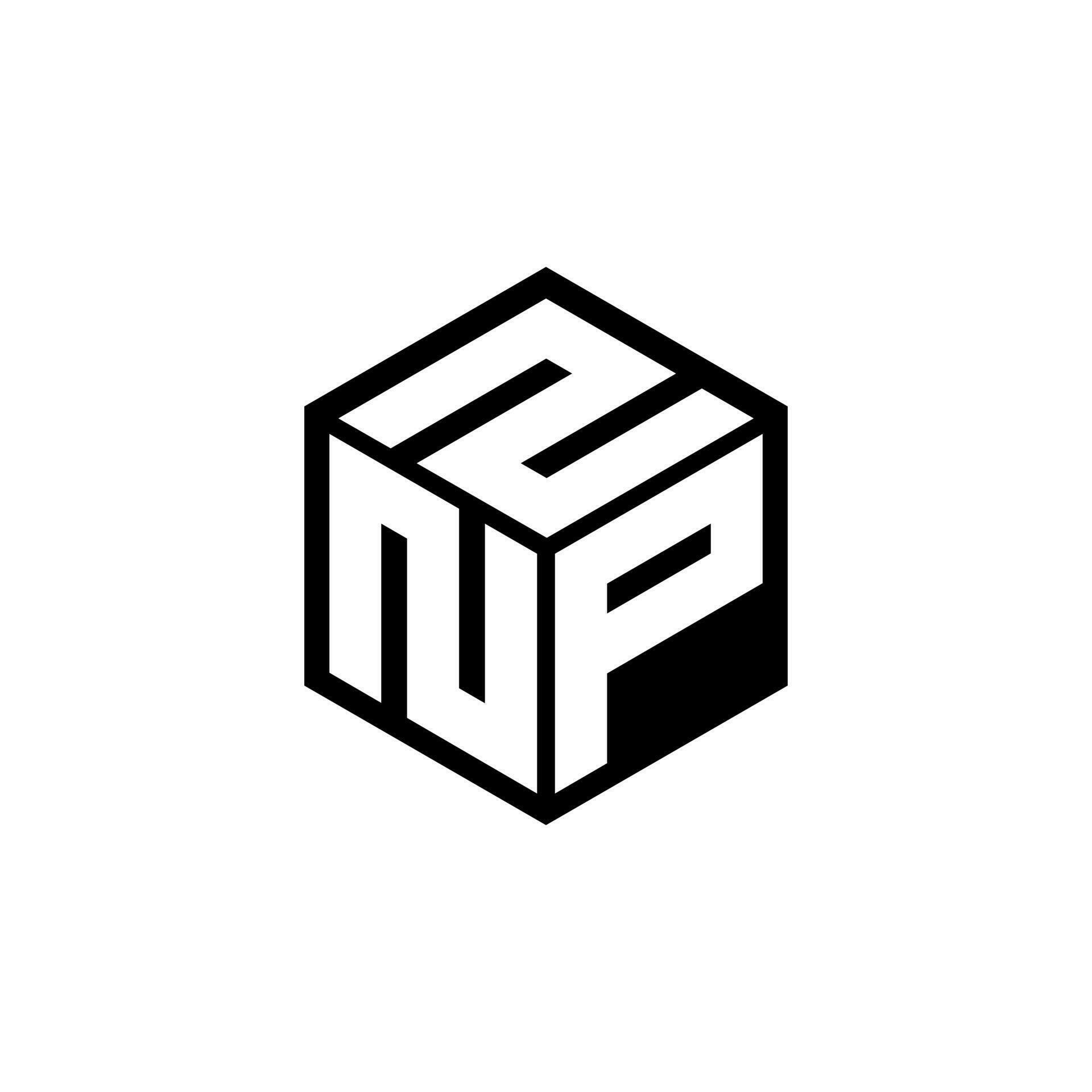 NPZ letter logo design in illustration. Vector logo, calligraphy