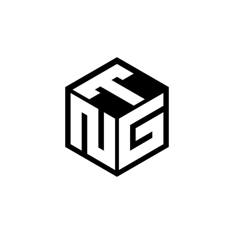 NGT letter logo design in illustration. Vector logo, calligraphy designs for logo, Poster, Invitation, etc.