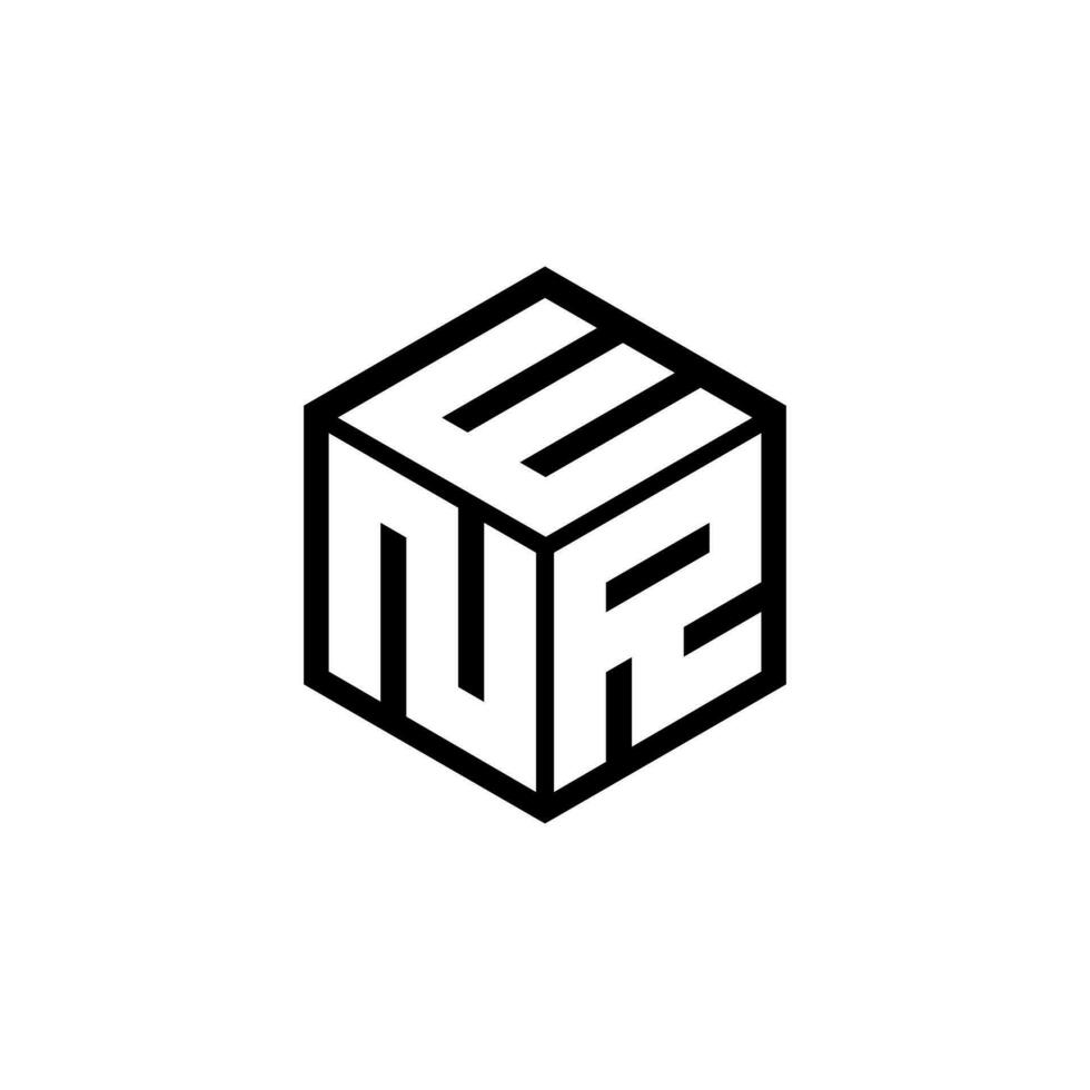 NRE letter logo design in illustration. Vector logo, calligraphy designs for logo, Poster, Invitation, etc.