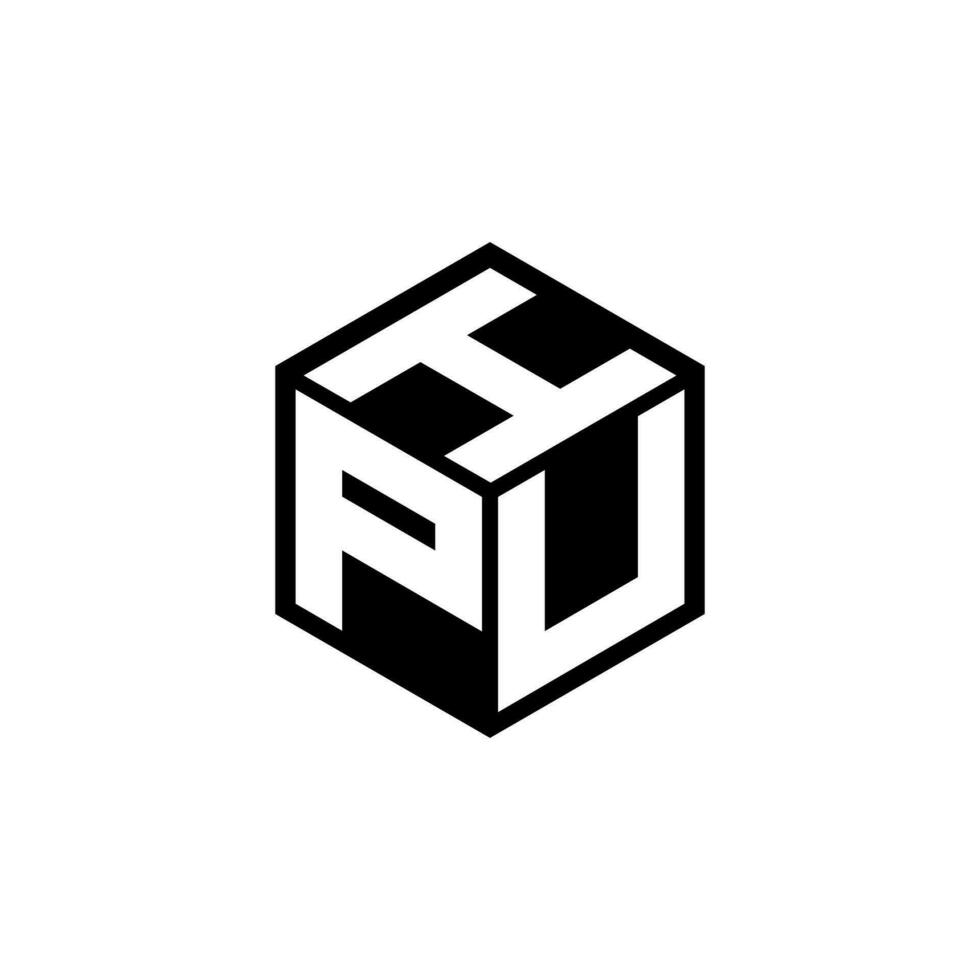 PUI letter logo design in illustration. Vector logo, calligraphy designs for logo, Poster, Invitation, etc.