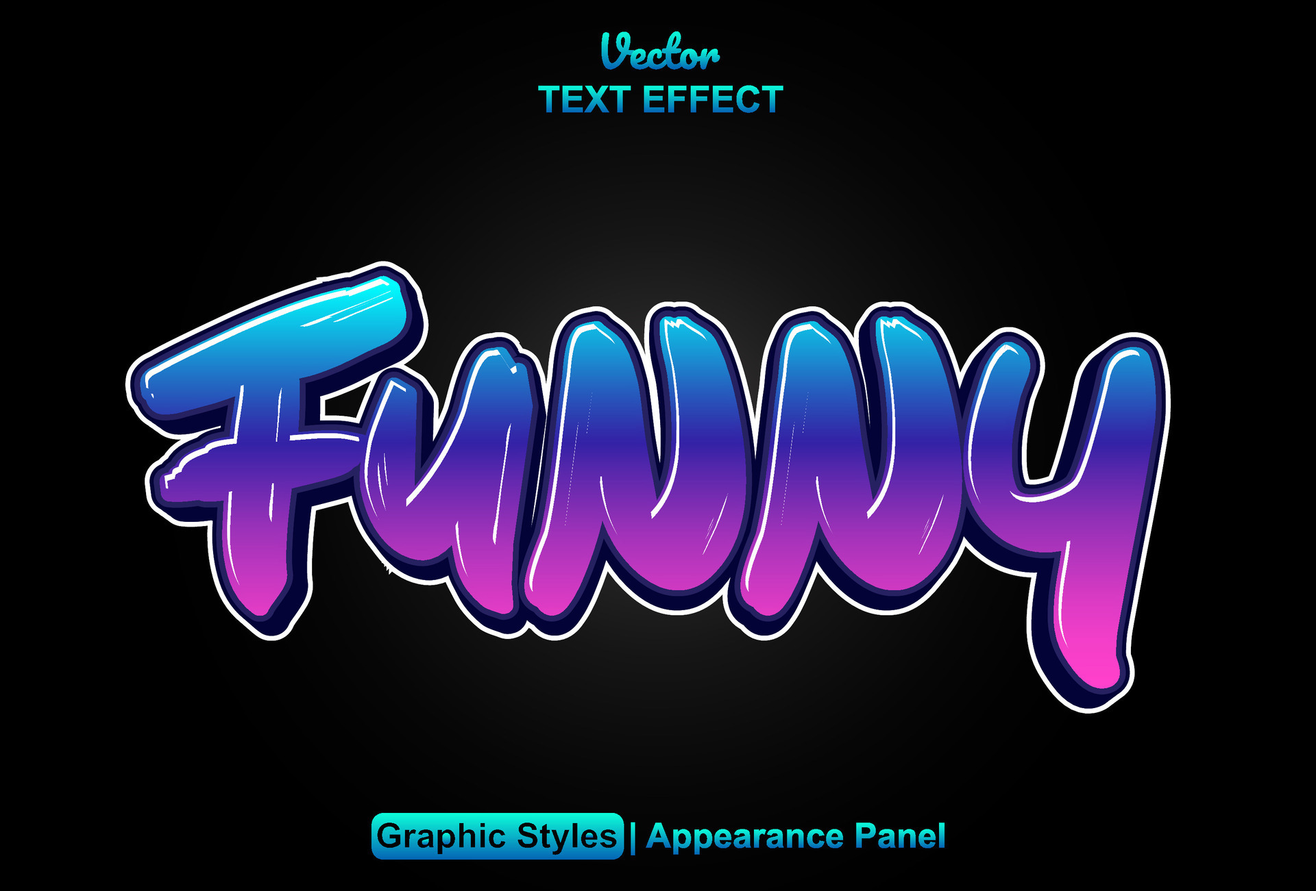 funny text effect with purple graphic style and editable. 26148597 ...