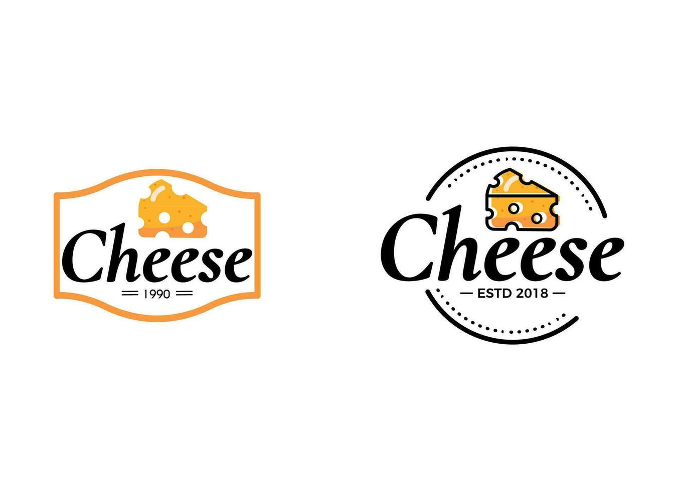Pie cake logo for bakery, bread, ang cake shop design vector. vector
