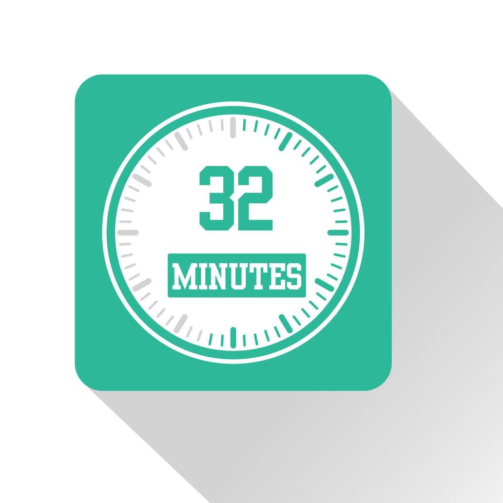Timer, stopwatch icon design 32 minutes 26149478 Vector Art at Vecteezy