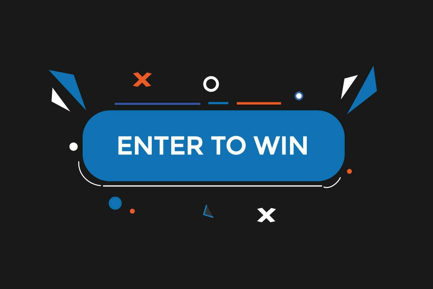 new enter to win, level, sign, speech, bubble  banner, vector