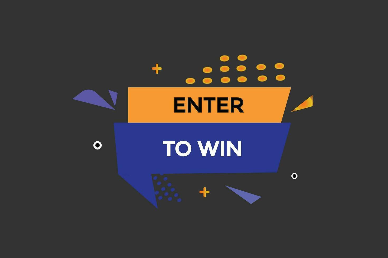 new enter to win, level, sign, speech, bubble  banner, vector