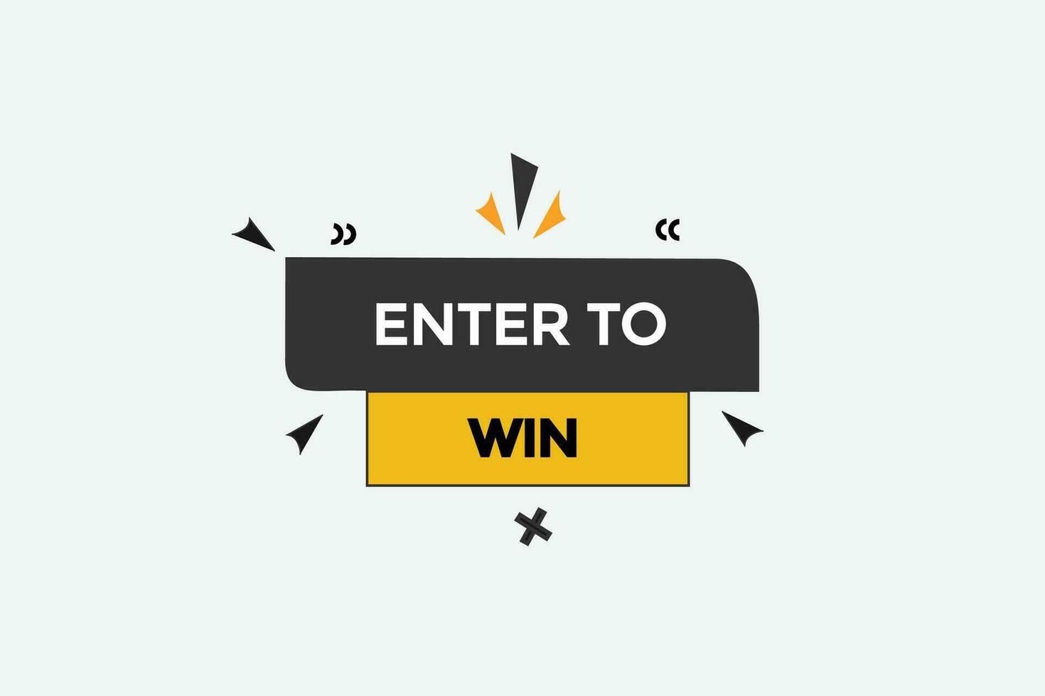 new enter to win, level, sign, speech, bubble  banner, vector