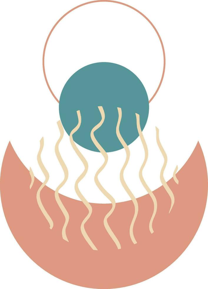 Line Art Corner Abstract vector