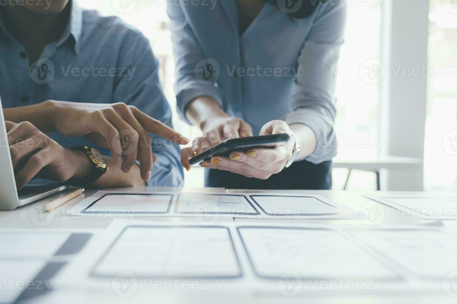 ux ui y programación desarrollo tecnología. foto