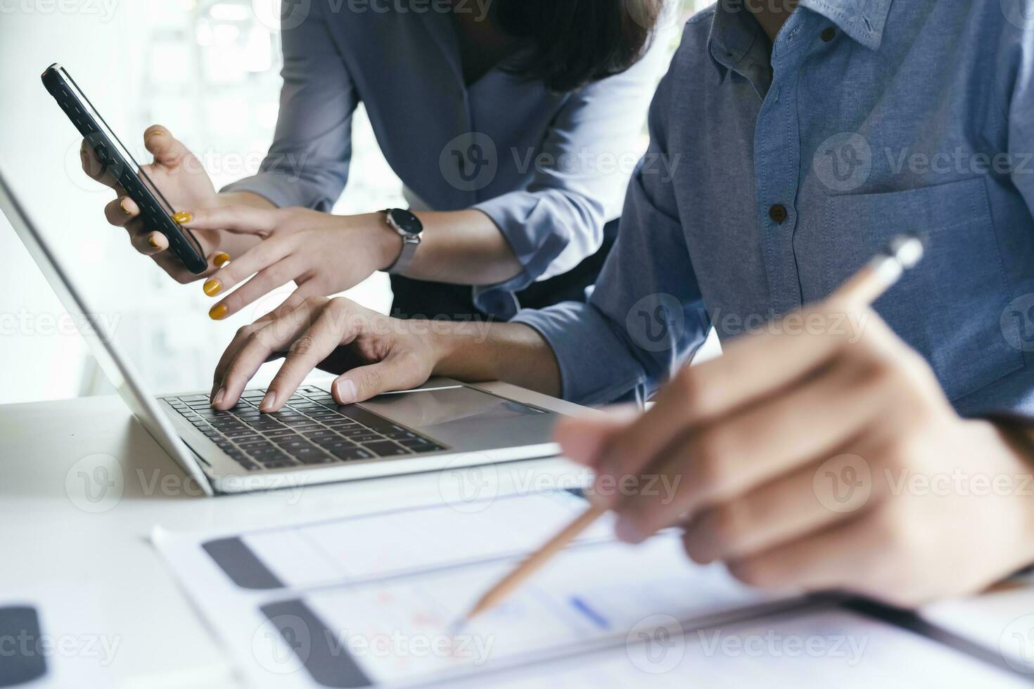 UX UI and Programming development technology. photo