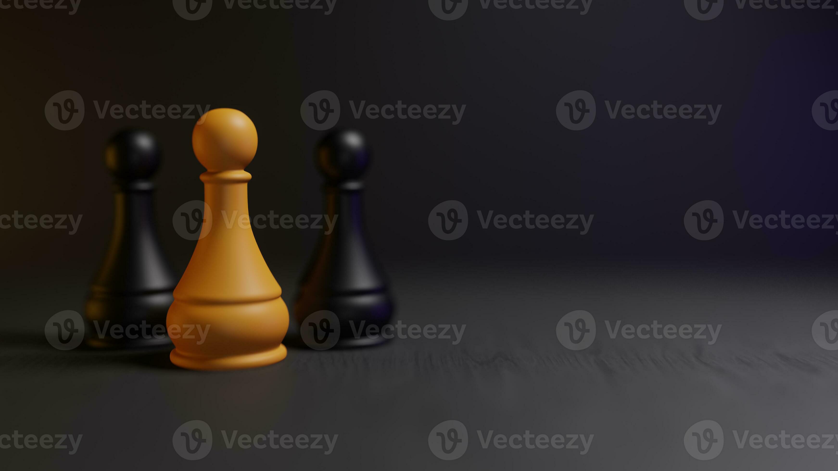 Leadership Concepts Illustrated A 3d Chess Board Game Render