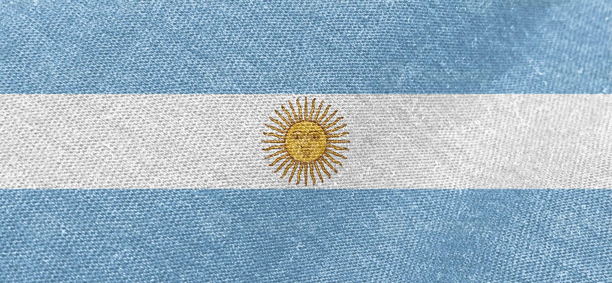Argentina flag fabric cotton material wide flag wallpaper photo