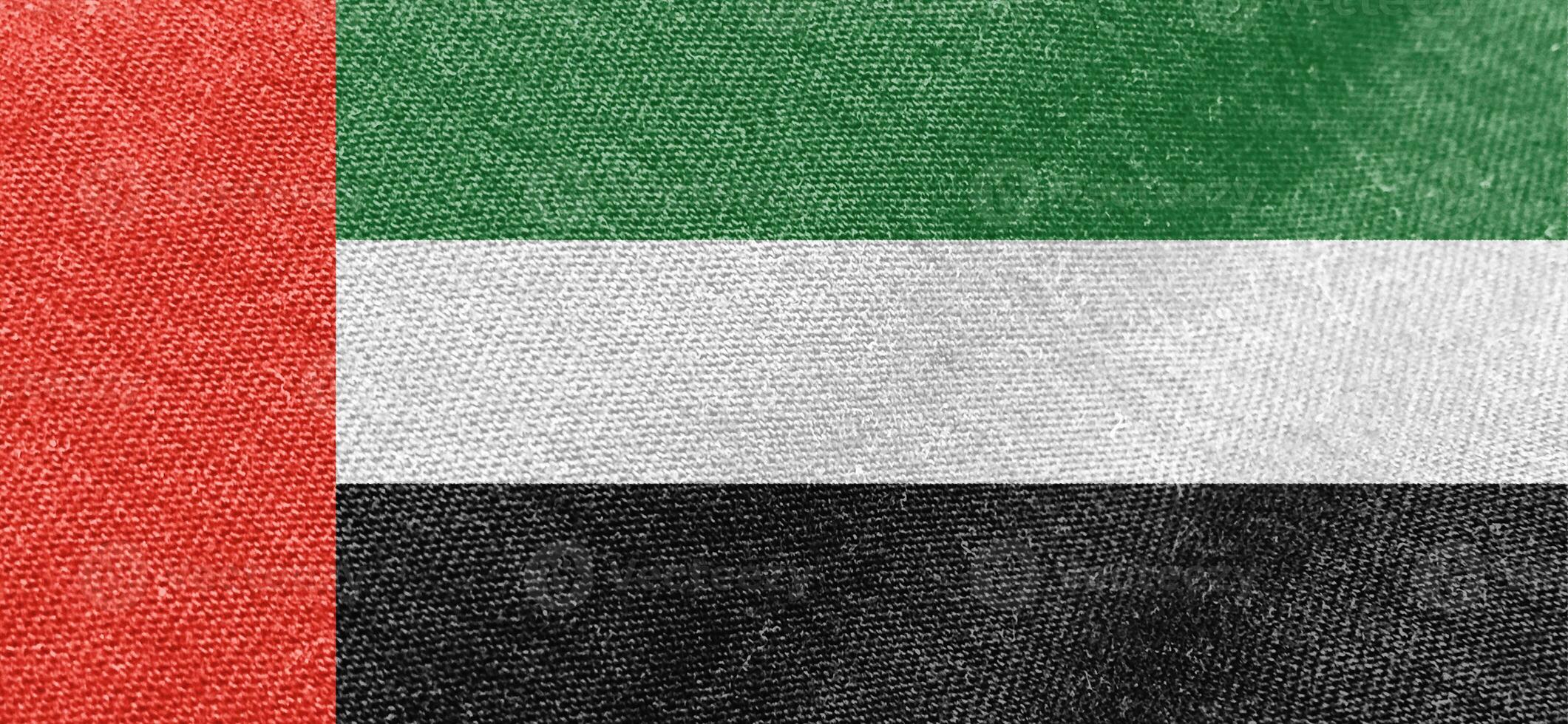 United Arab Emirates flag fabric cotton material wide flag wallpaper of UAE photo