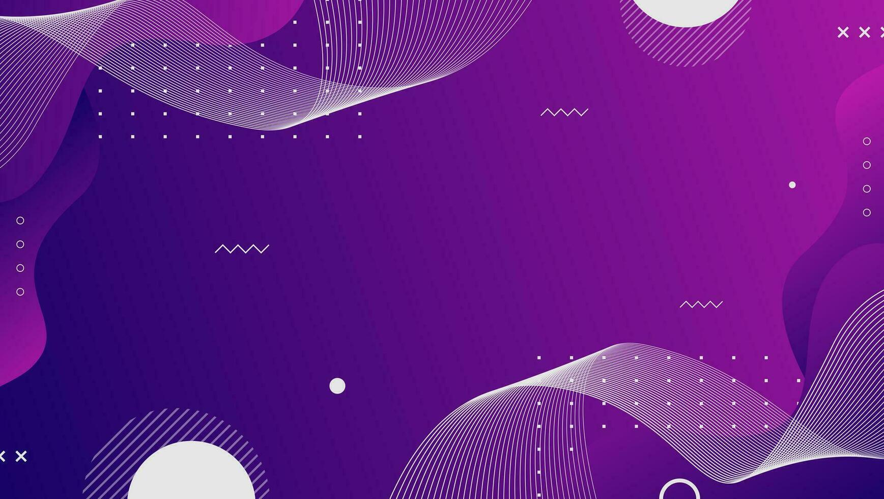 Abstract gradient purple  geometric shapes background vector