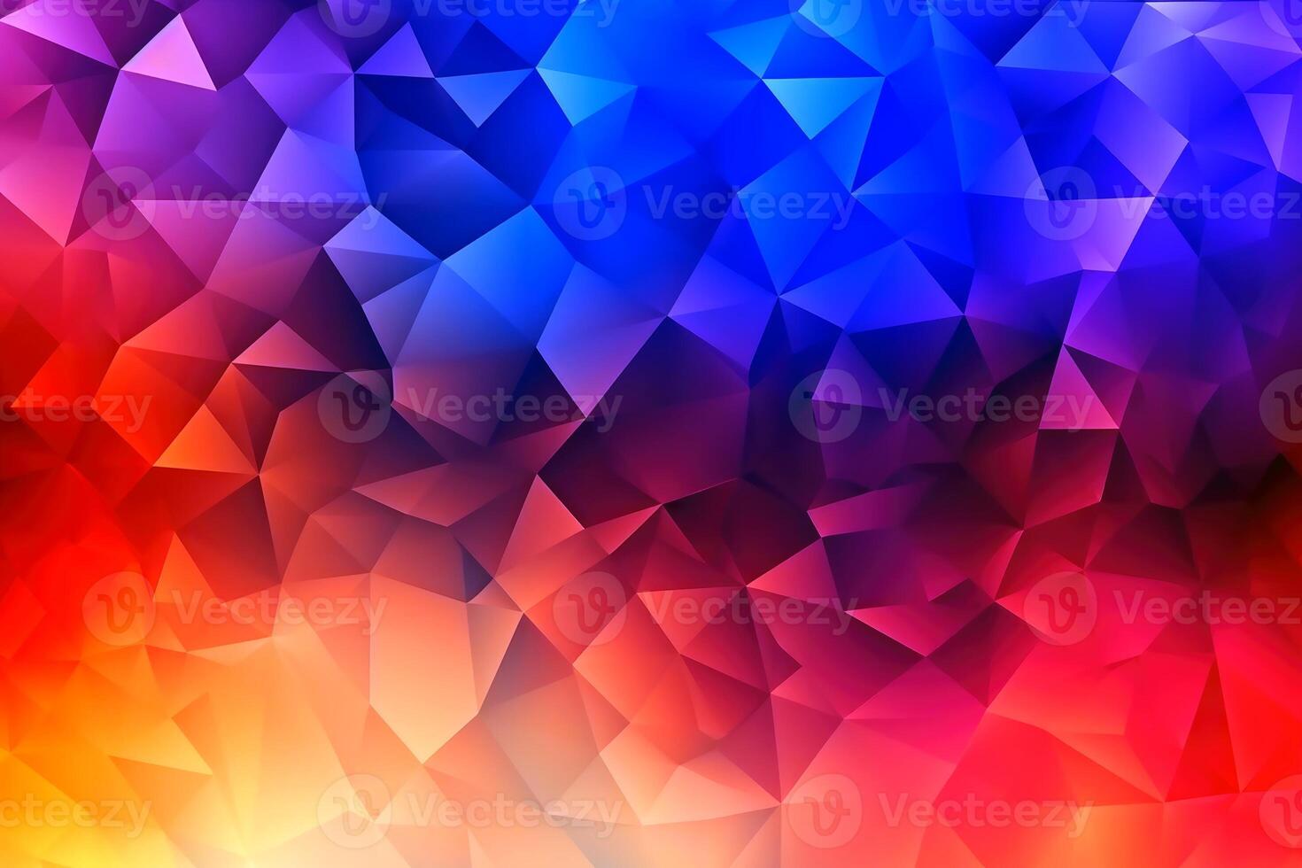 Gradient geometric triangular colorful background created with technology. photo
