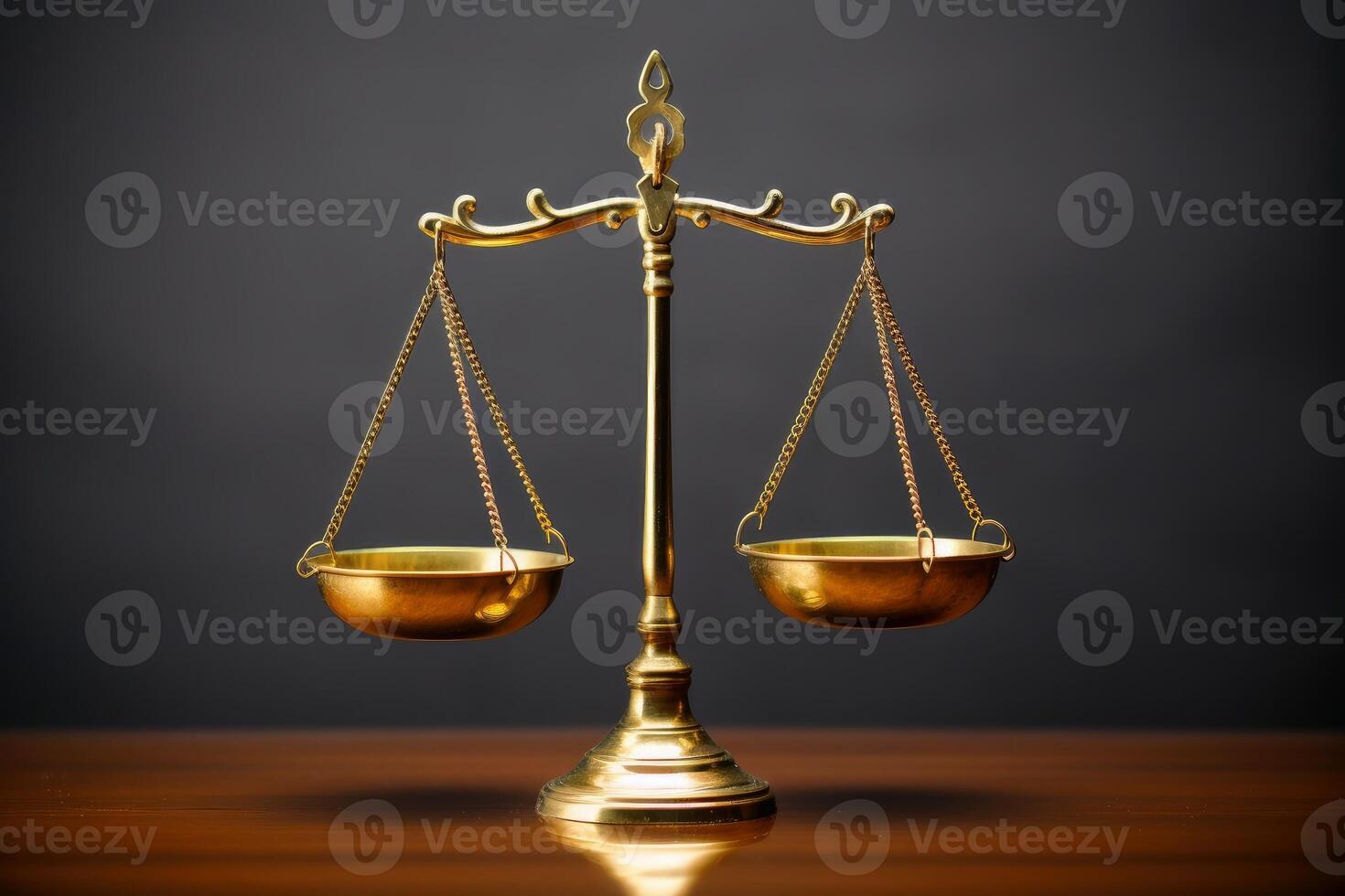 The scales of justicia created with technology. photo