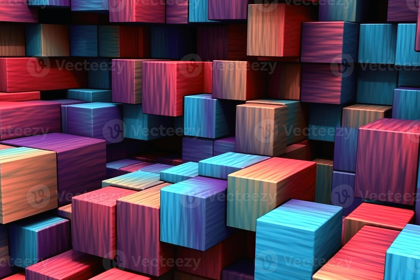 Surreal three dimensional background texture created with technology. photo