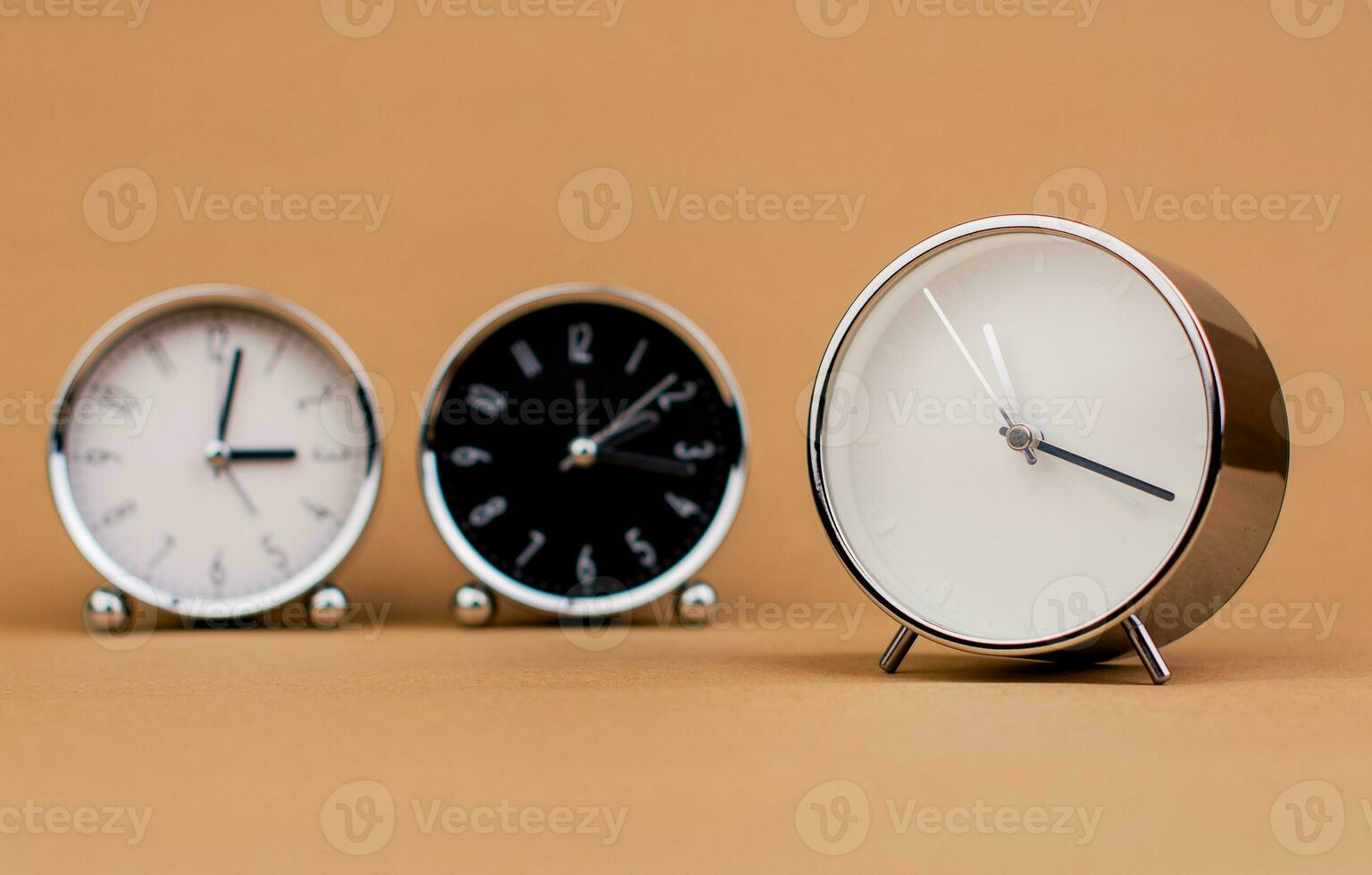 alarm clock beautiful clock time clock working with time Time precision, appointment, limited time, time concept photo
