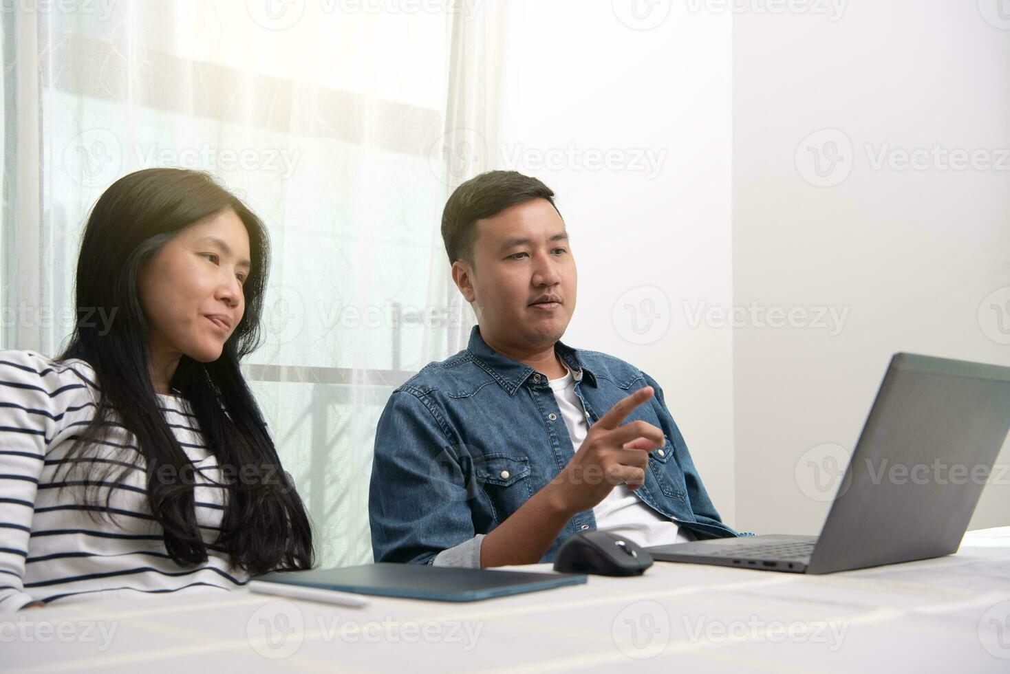 Business person working at home photo