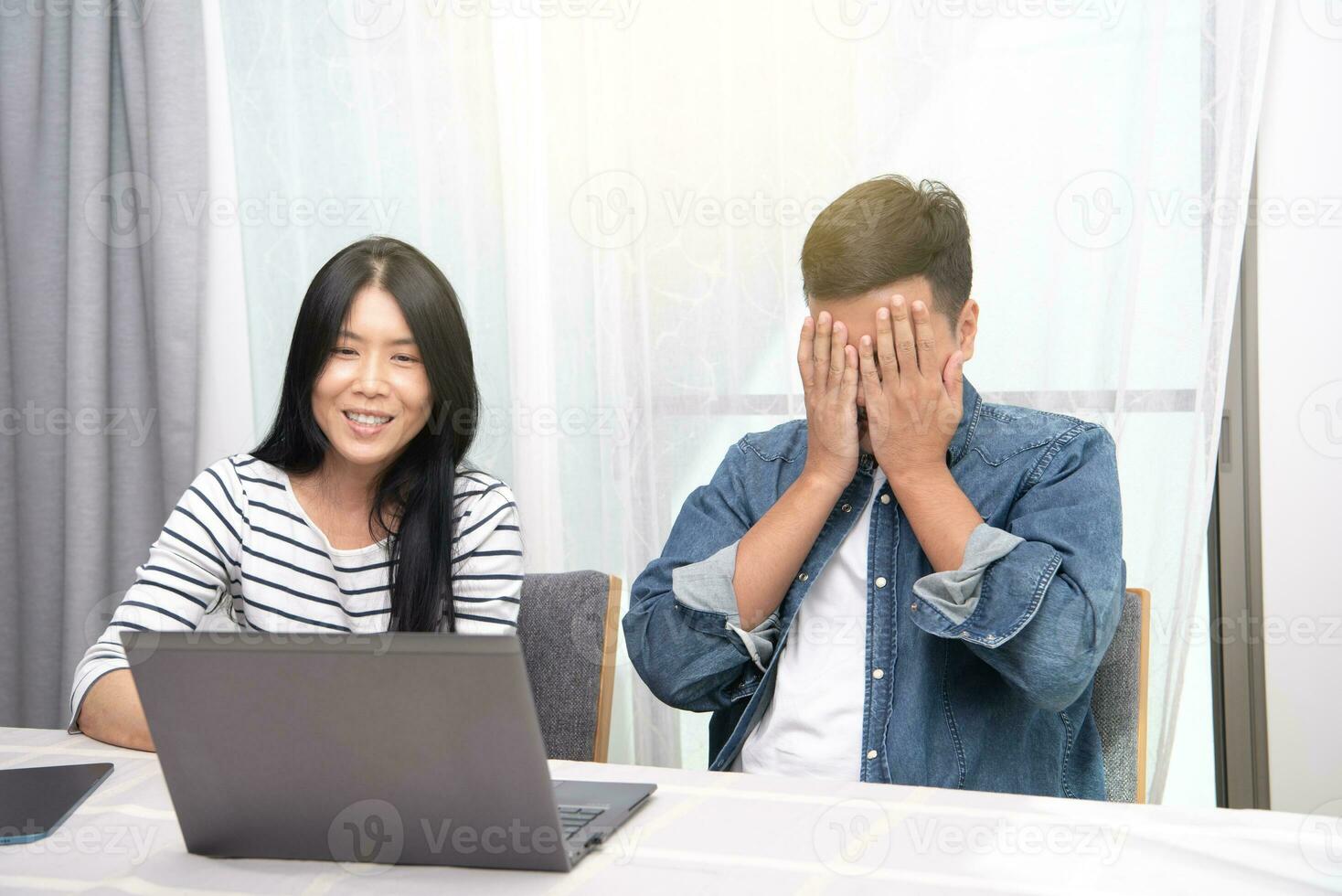 Business person working at home photo