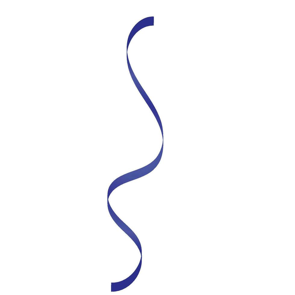 Spiral Blue Ribbon vector