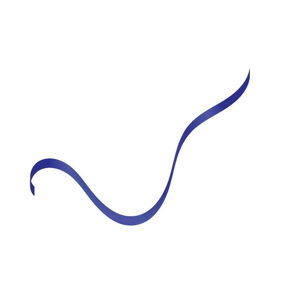 Spiral Blue Ribbon vector