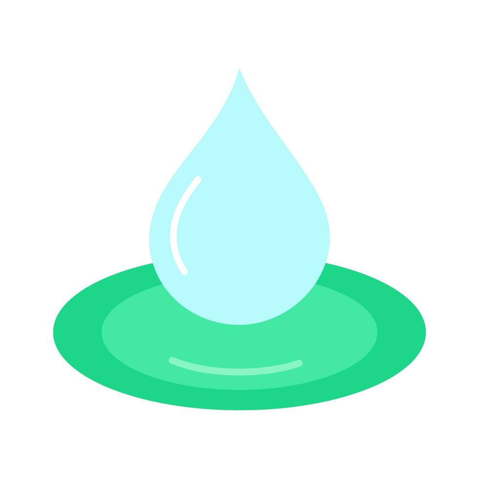 Water Drop Droplet Eco Nature Environment Isolated Icon Design vector