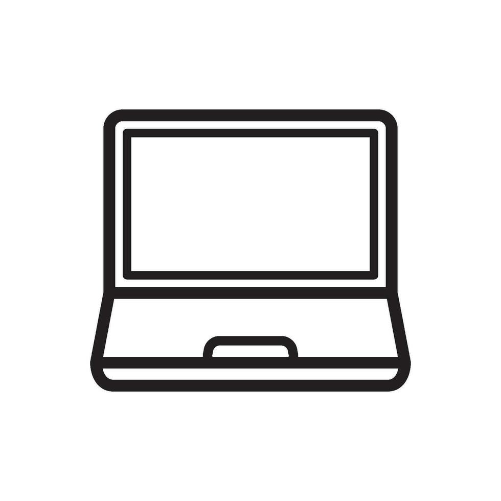 laptop icon for graphic and web design, device icon vector