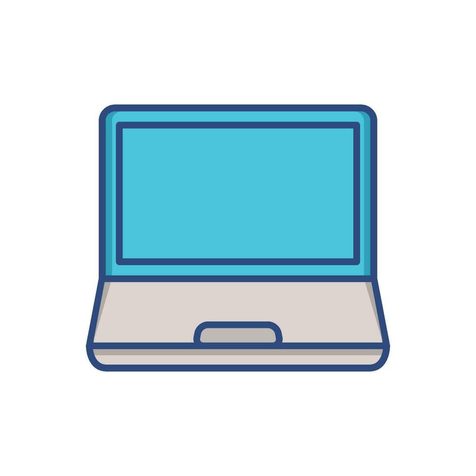 ordenador portátil icono para gráfico y web diseño, dispositivo icono vector